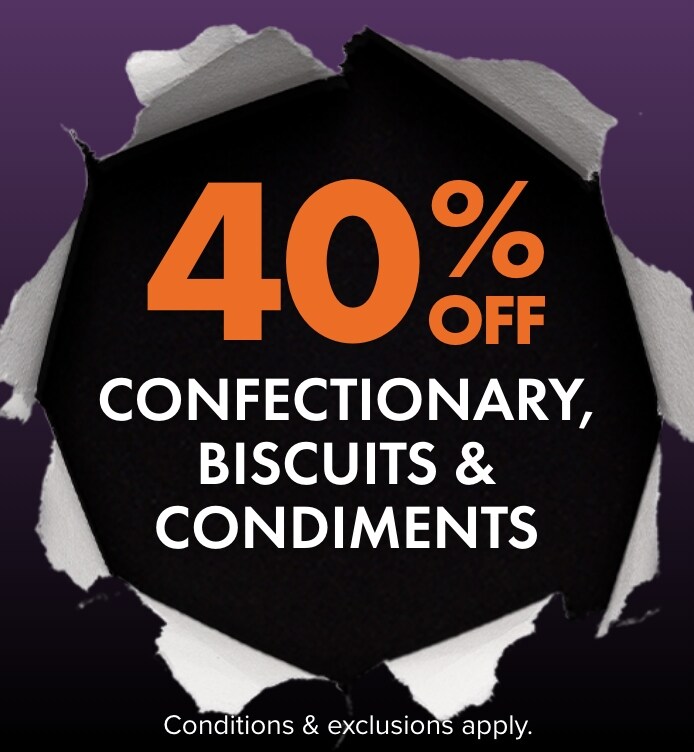 40% OFF Confectionary
