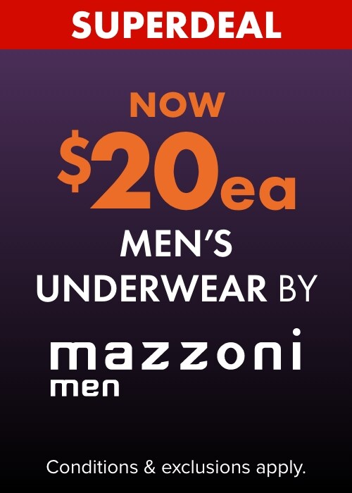 Now $20 Men's Underwear by Mazzoni