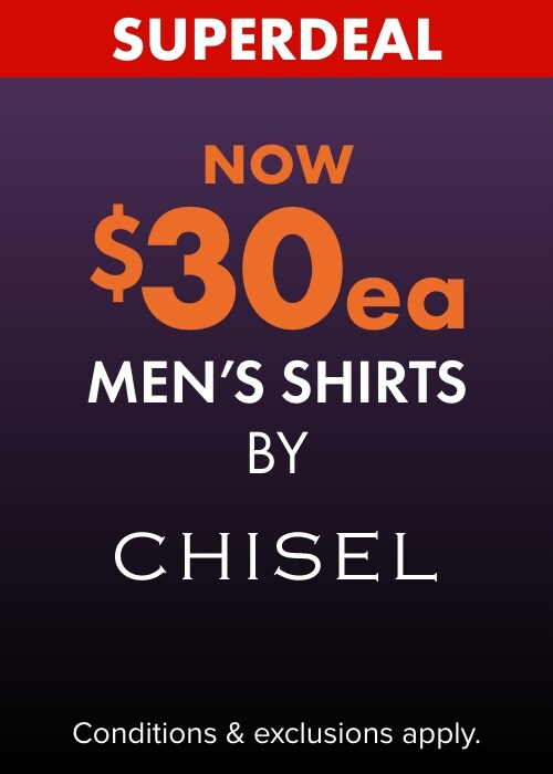 Now $30 Men's Shirts by Chisel Formal