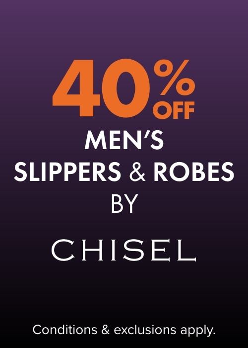 40% OFF Men's Slippers & Robes by Chisel