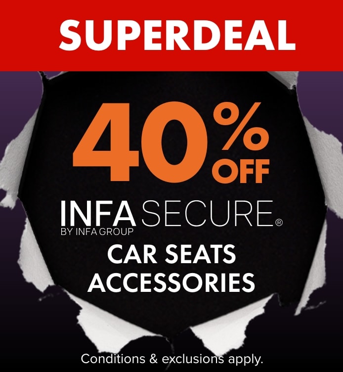 40% Off Infa Secure Car Seats and Accessories