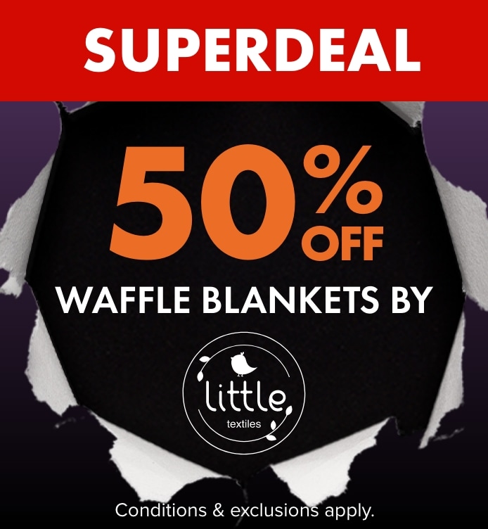 50% Off Waffle Blankets by Little Textiles