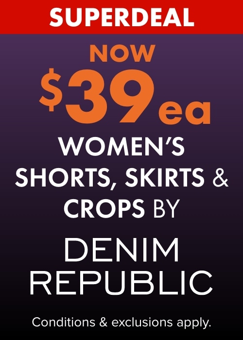 Now $39ea Women's Shorts, Skirts & Crops by Denim Republic