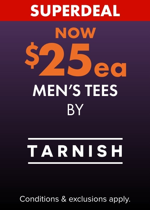 Now $25ea Mens Tees by Tarnish