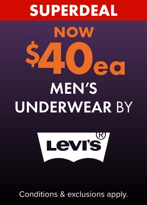 Now $40ea Levis Men's Underwear