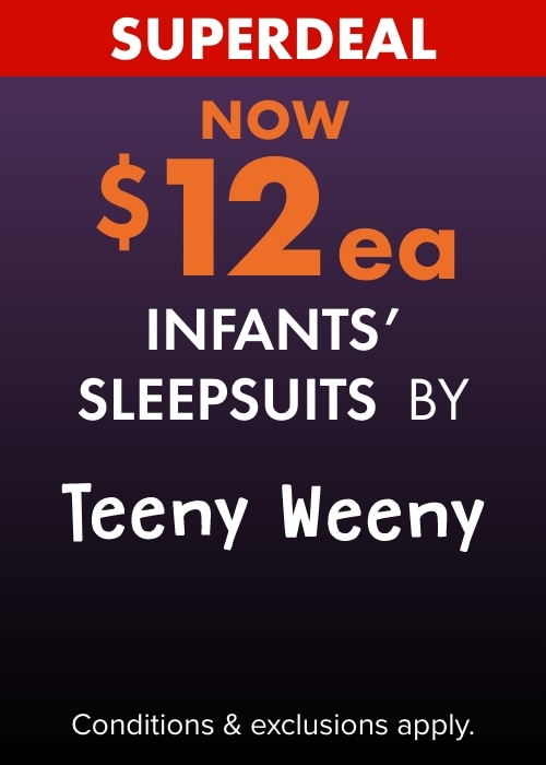 Now $12ea Infants Sleepsuits by Teeny Weeny