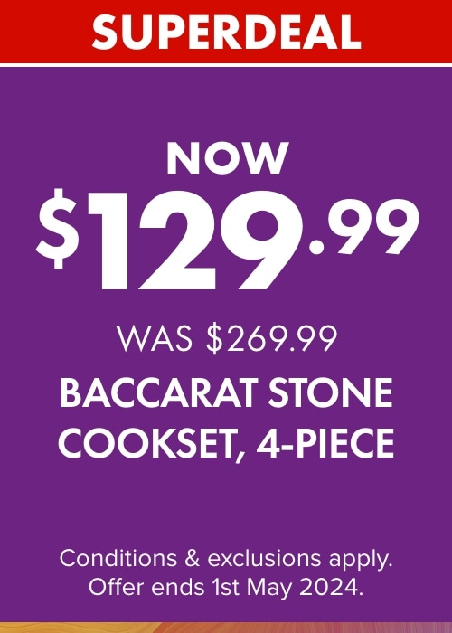 Now $129.99 Baccarat Stone Cookset