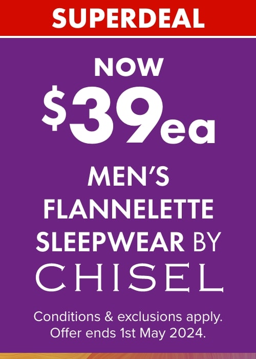 Now $39ea Mens Flannel Shirts by Chisel