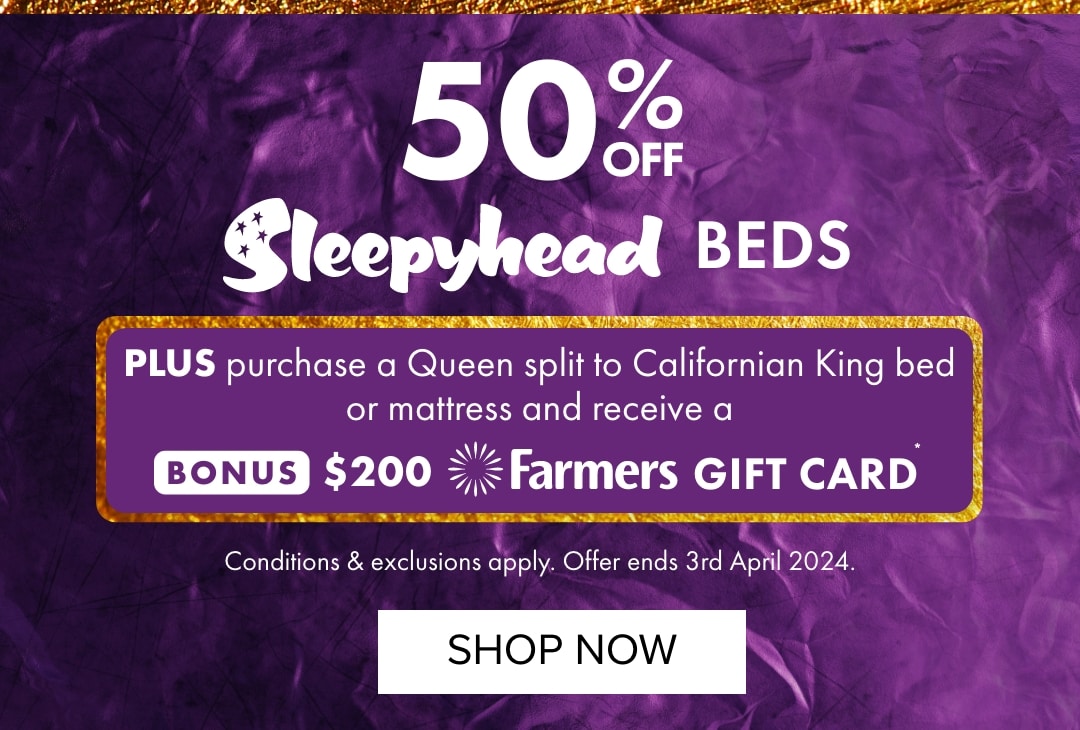 50% OFF Sleepyhead Beds