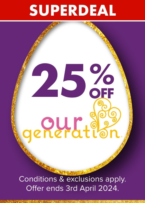 25% OFF Dolls & Accessories by Our Generation