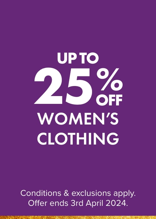 UP TO 25% OFF Women's Clothing