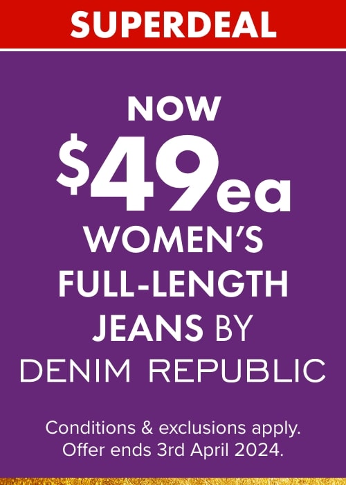 Now $49ea Women's Full-Length Jeans by Denim Republic