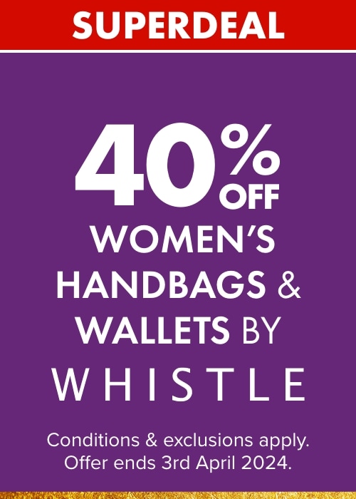 40% OFF Women's Handbags & Wallets by Whistle