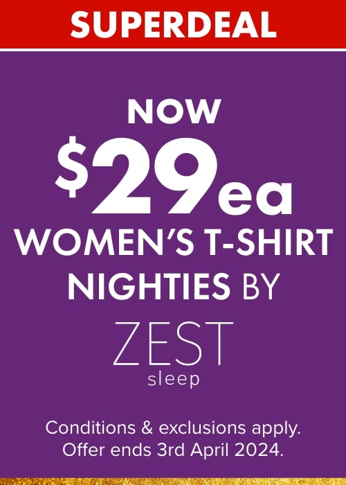 Now $29ea Women's T-shirt Nighties by Zest Sleep