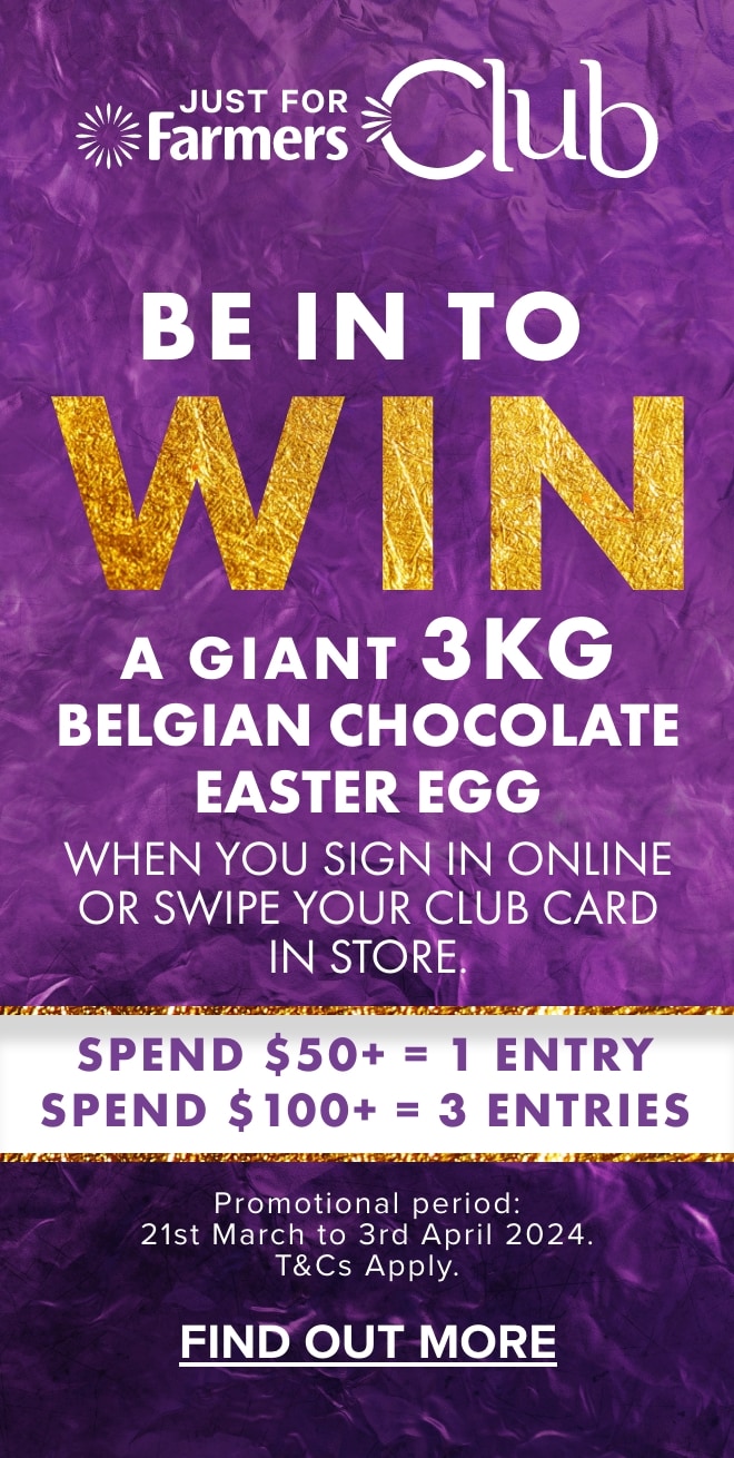 Be in to WIN a Giant 3KG Belgian Chocolate Easter Egg