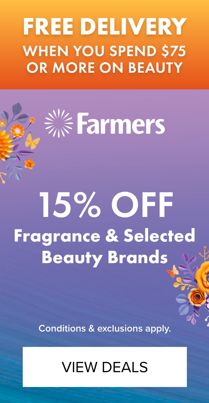 15% OFF Fragrance + Selected Beauty Brands 