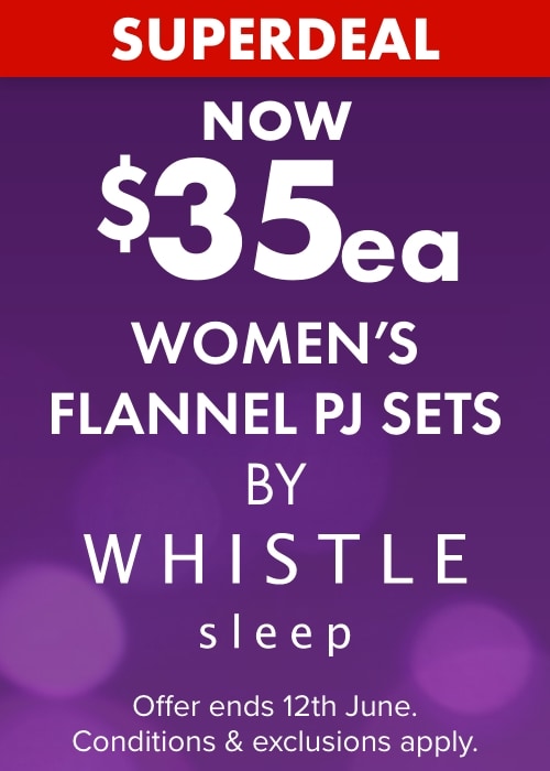 Now $35ea Women's Flannel PJ Sets by Whistle Sleep