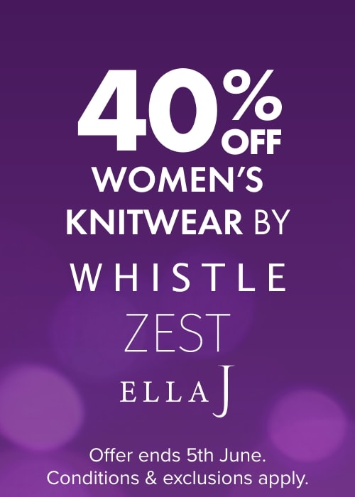 40% Off Women's Knitwear by Whistle, Ella J & Zest