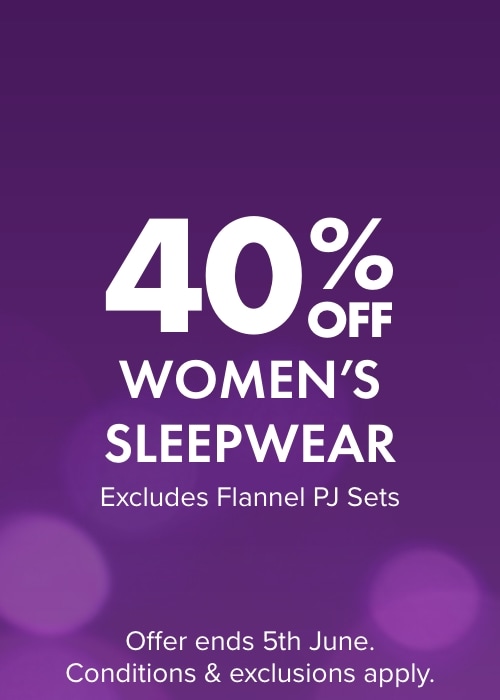 40% Off Women's Sleepwear