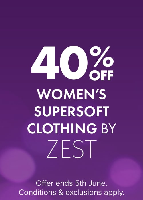 40% Off Women's Supersoft Clothing by Zest