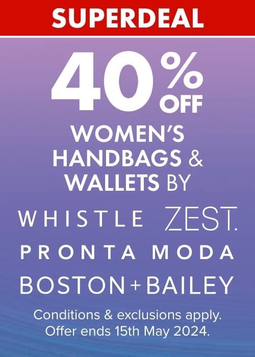 40% OFF Women's Handbags & Wallets by Boston + Bailey, Whistle, Zest & Pronta Moda
