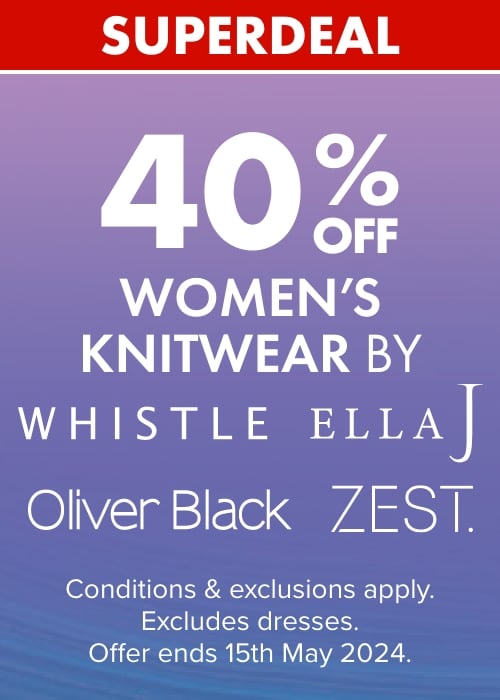 40% OFF Women's Knitwear by Whistle, Oliver Black, Zest & Ella J 