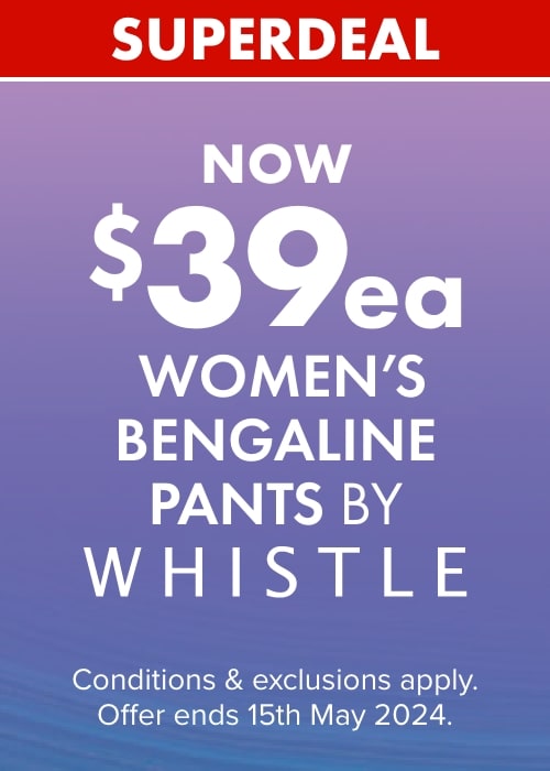 NOW $39ea Women's bengaline Pants by Whistle