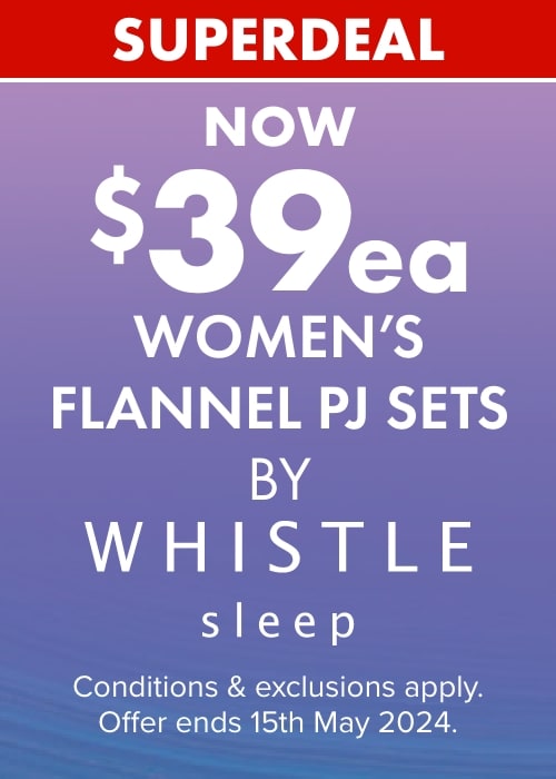 Now $39ea Women's Flannel PJ Sets by Whistle Sleep