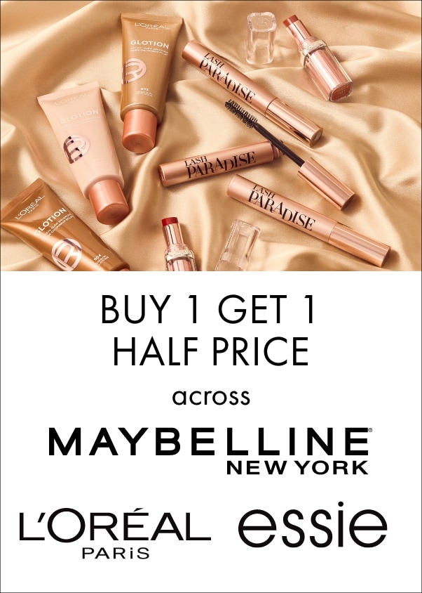 B1G1HP across Maybelline, Essie, Loreal