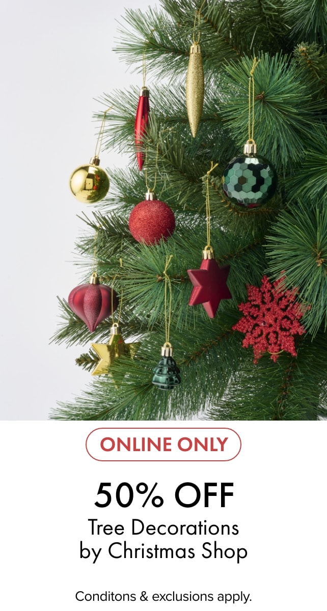 BUY 1 GET 1 FREE on Tree Decorations