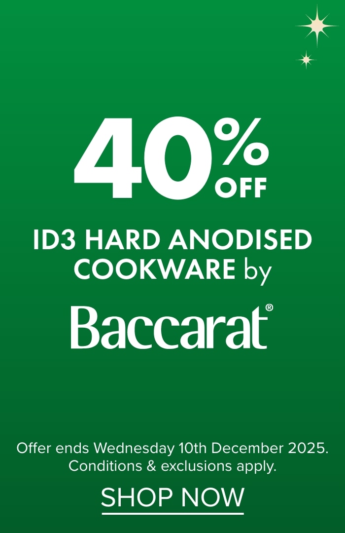 40% OFF iD3 Hard Anodised Cookware by Baccarat