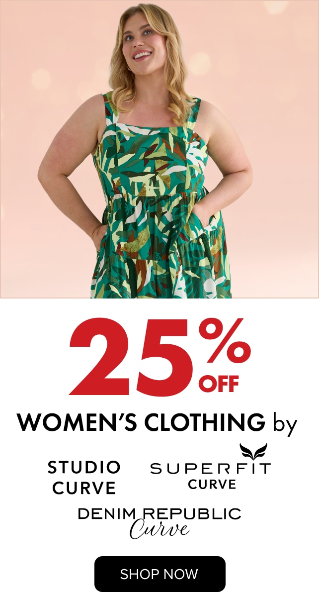 25% OFF Women's Clothing by Studio Curve, Superfit Curve & Denim Republic Curve
