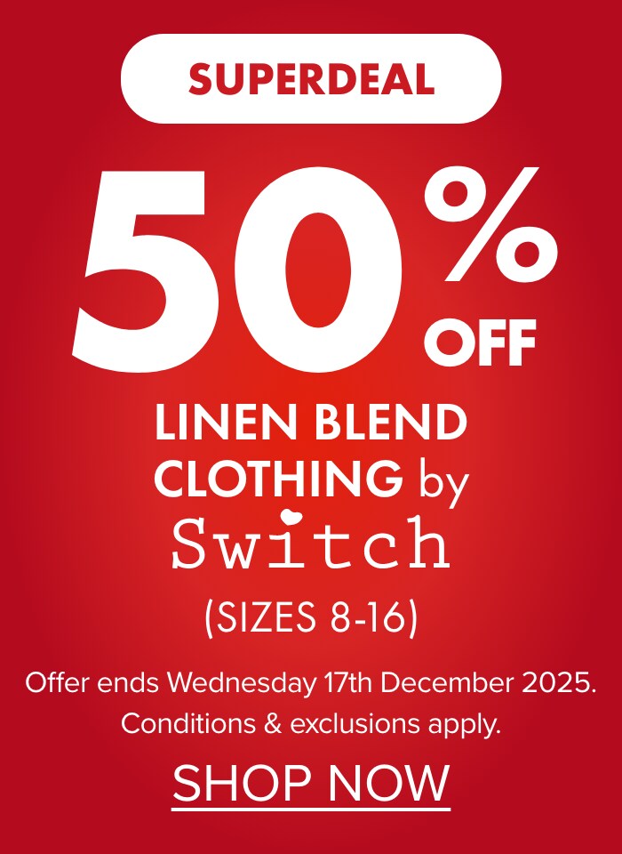 50% OFF Linen Blend Clothing by Switch