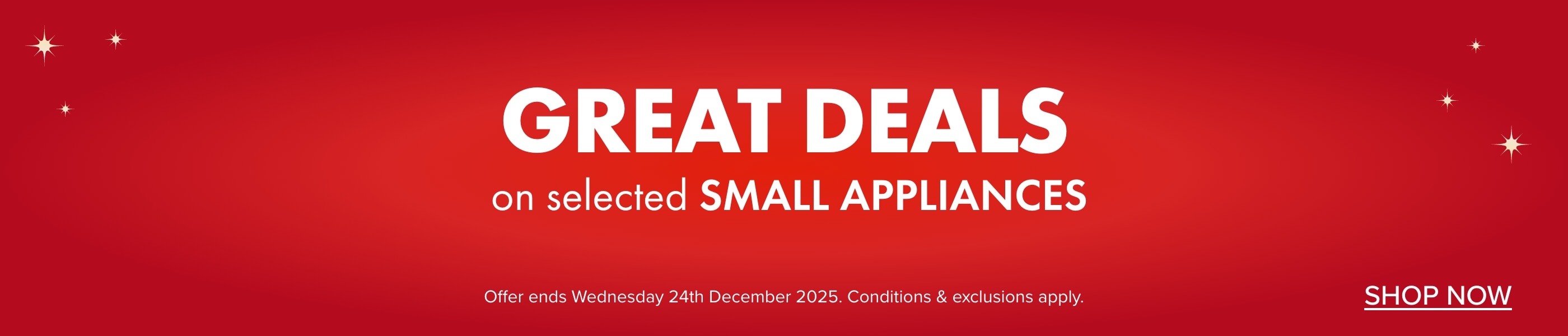 GREAT DEALS on Selected Small Appliances