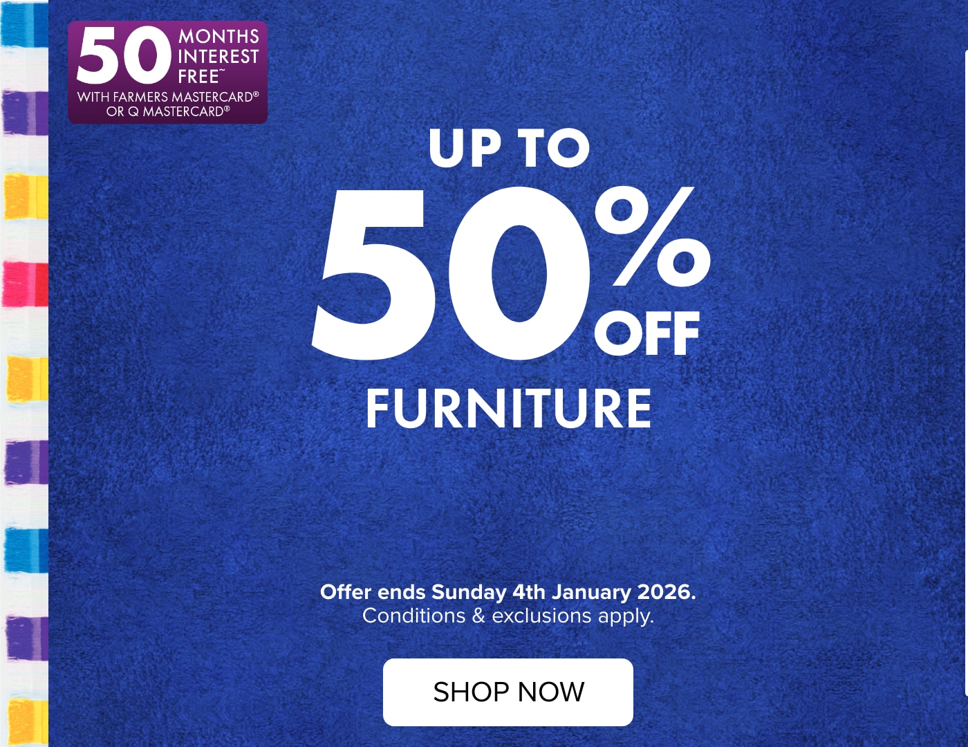 UP TO 50% OFF Furniture