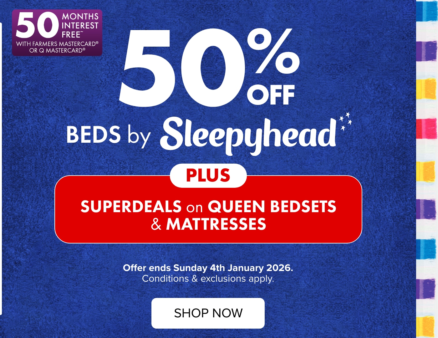 50% OFF Beds by Sleepyhead PLUS SUPERDEALS