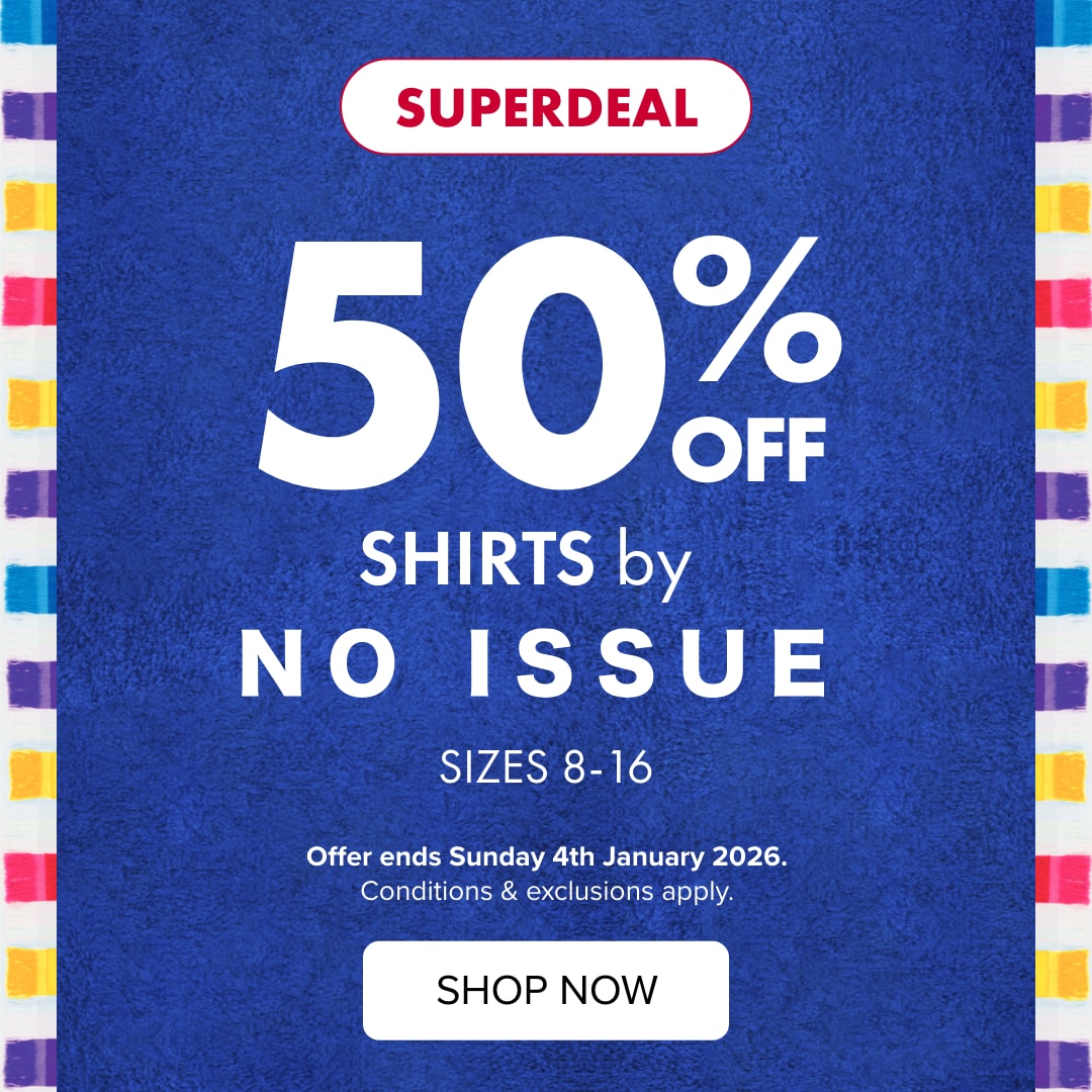 [SUPERDEAL] 50% off Shirts by No Issue Sizes 8-16.