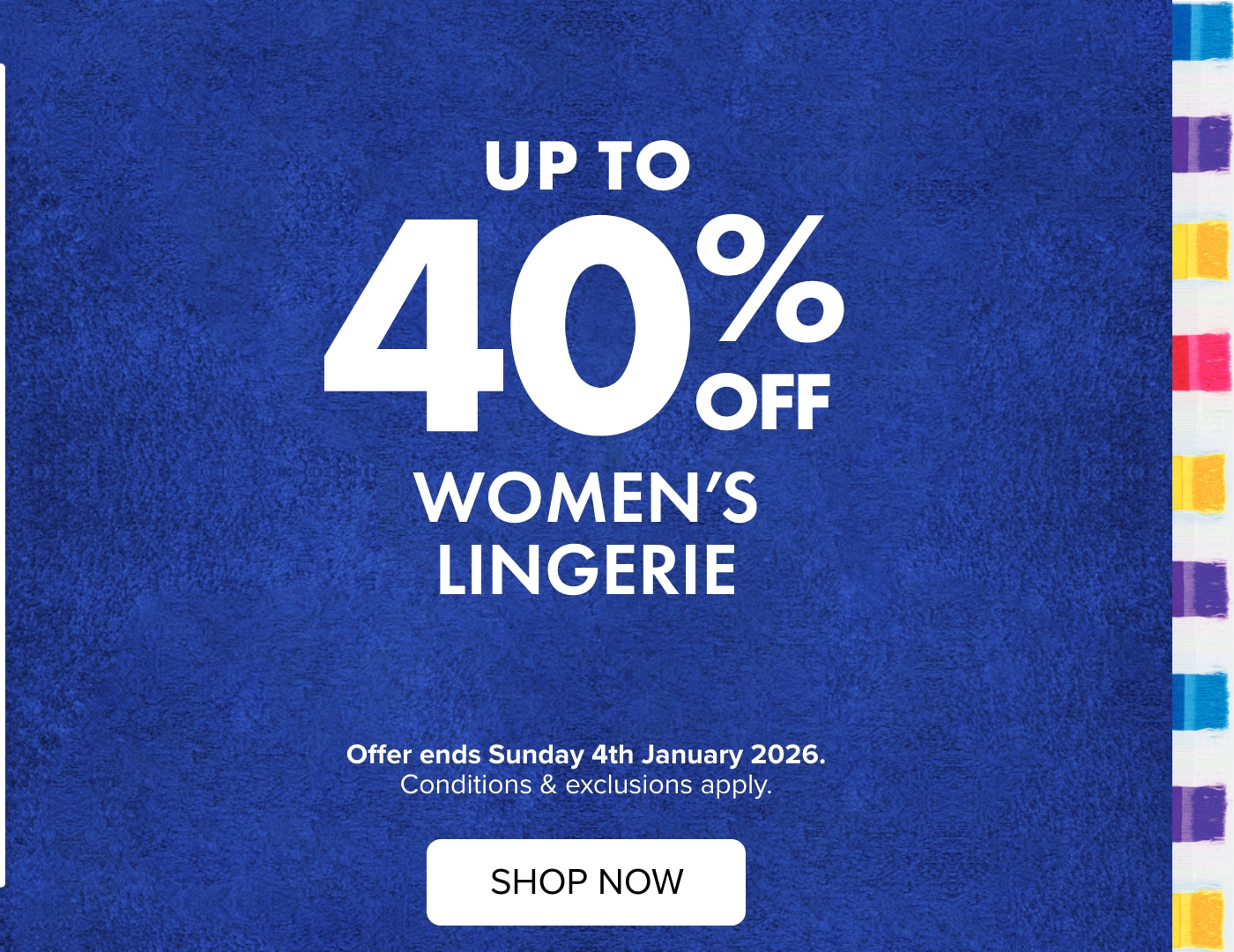 20% TO 40% OFF Womens Lingerie