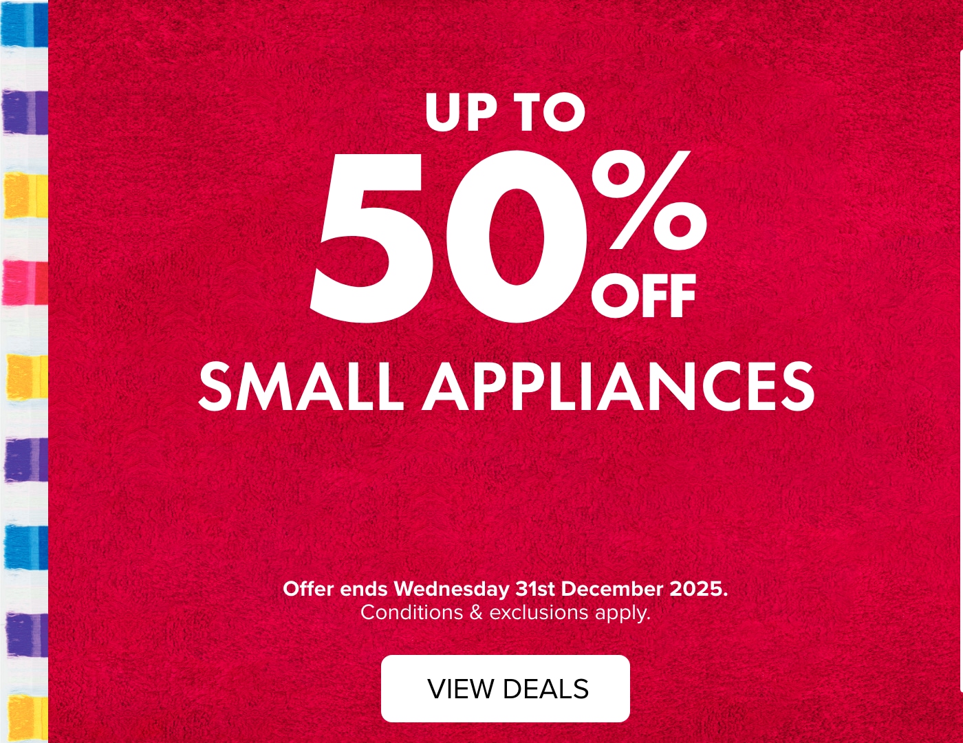 UP TO 50% OFF Small Appliances