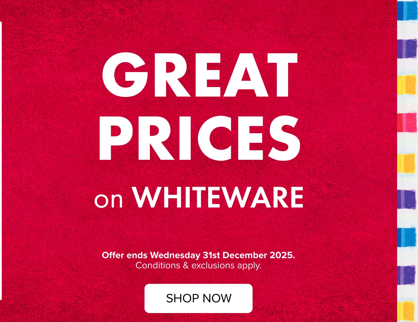 GREAT PRICES on Whiteware