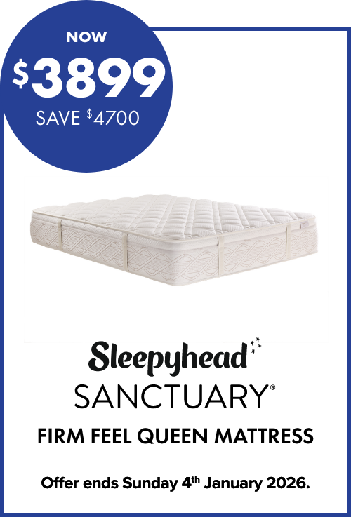 NOW $3899 SAVE $4700 Sleepyhead Sanctuary Firm Feel Queen Mattress