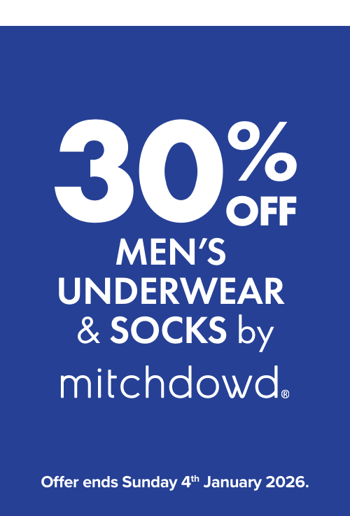30% OFF Men’s underweaar & Socks by Mitchdowd