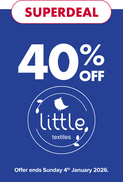 [SUPERDEAL] 40% OFF Little Textiles