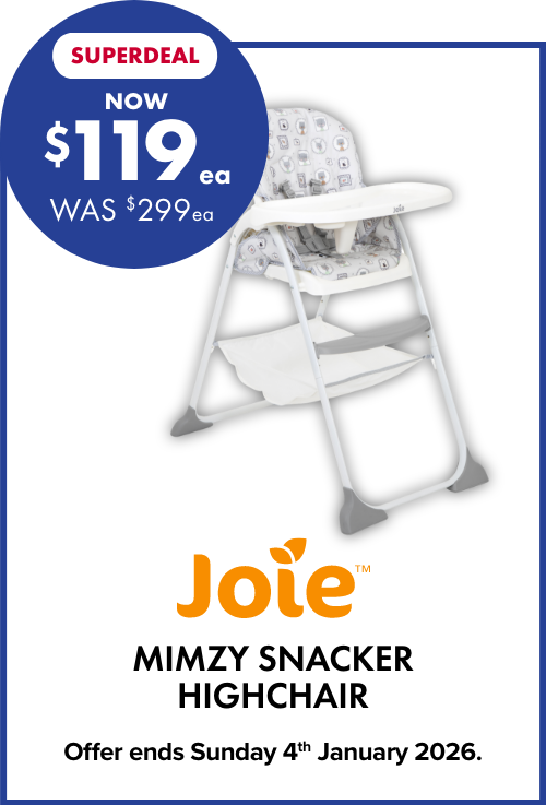 [SUPERDEAL] NOW $119ea WAS $299ea Mimzy Snacker Highchair by Joie