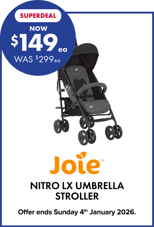 [SUPERDEAL] NOW $149ea WAS $299ea Nitro LX Umbrella Stroller  by Joie
