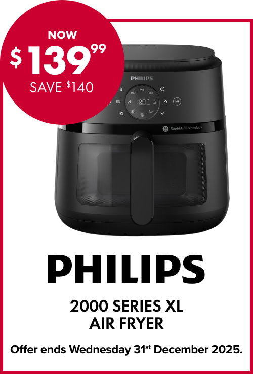 NOW $139.99 SAVE $140 PHILLIPS 2000 SERIES XL AIR FRYER