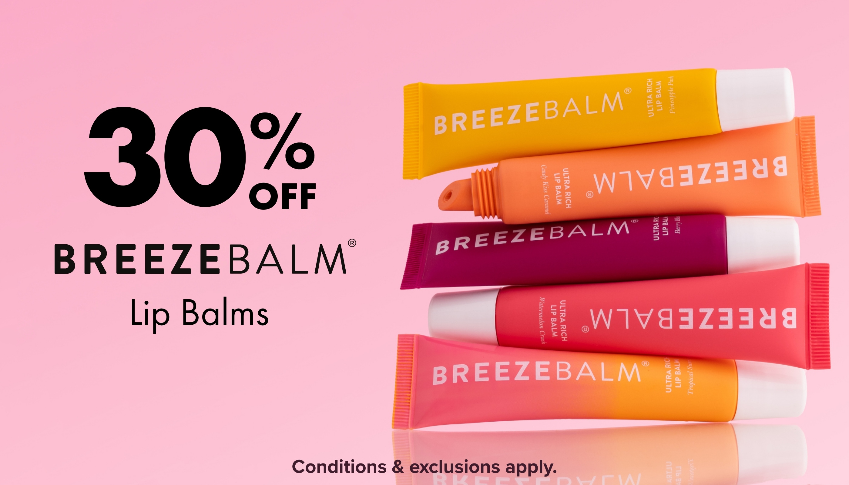 30% OFF Breezebalm Lip Balms