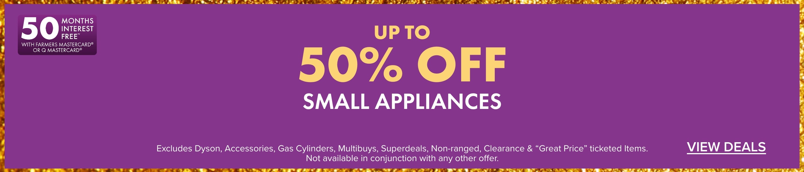 UP TO 50% OFF Small Appliances