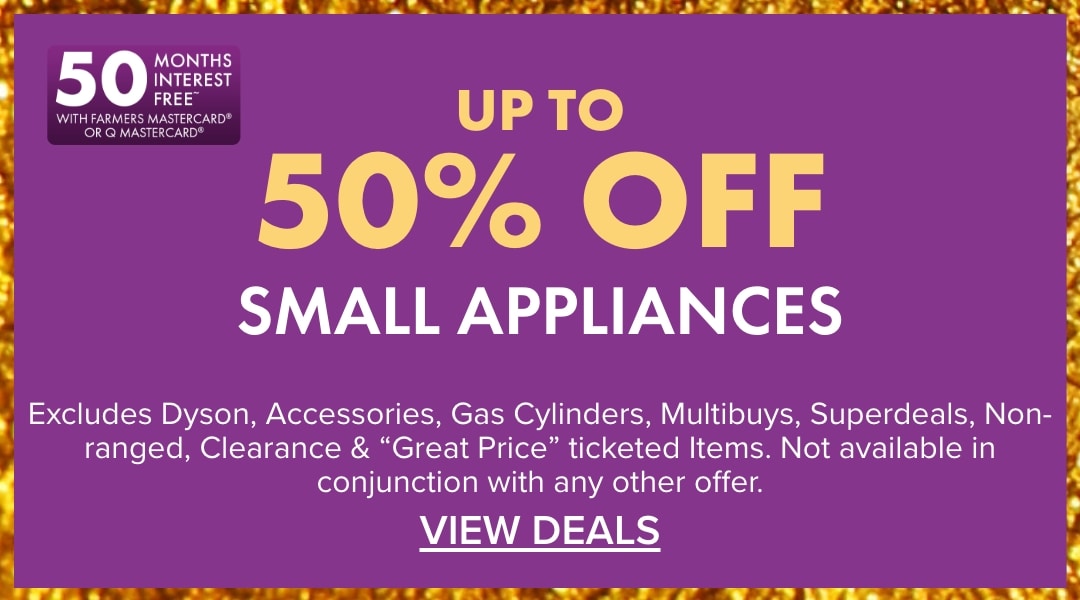 UP TO 50% OFF Small Appliances