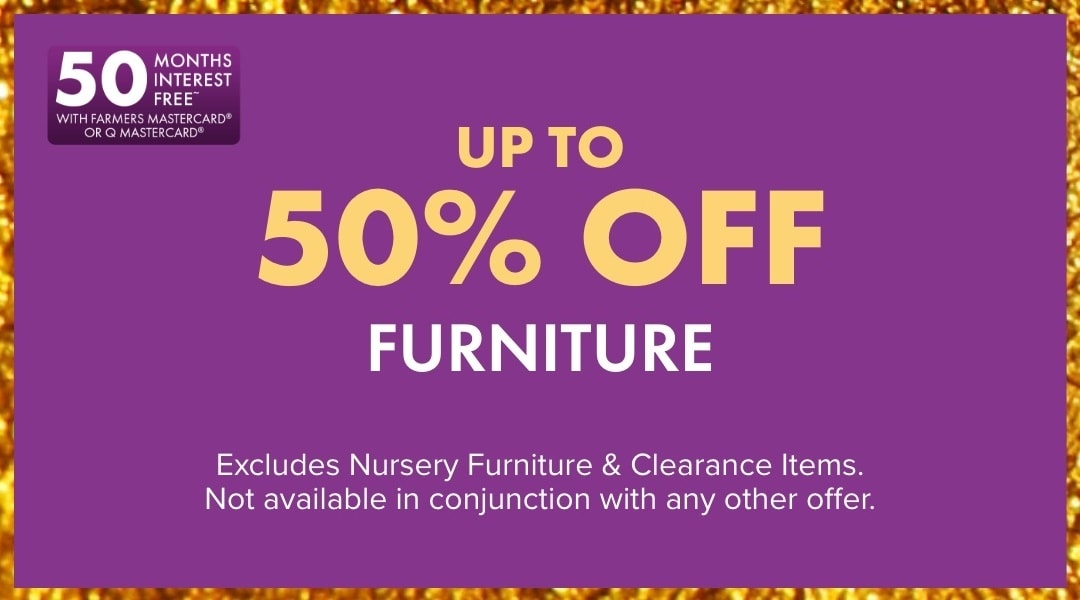 UP TO 50% OFF Furniture